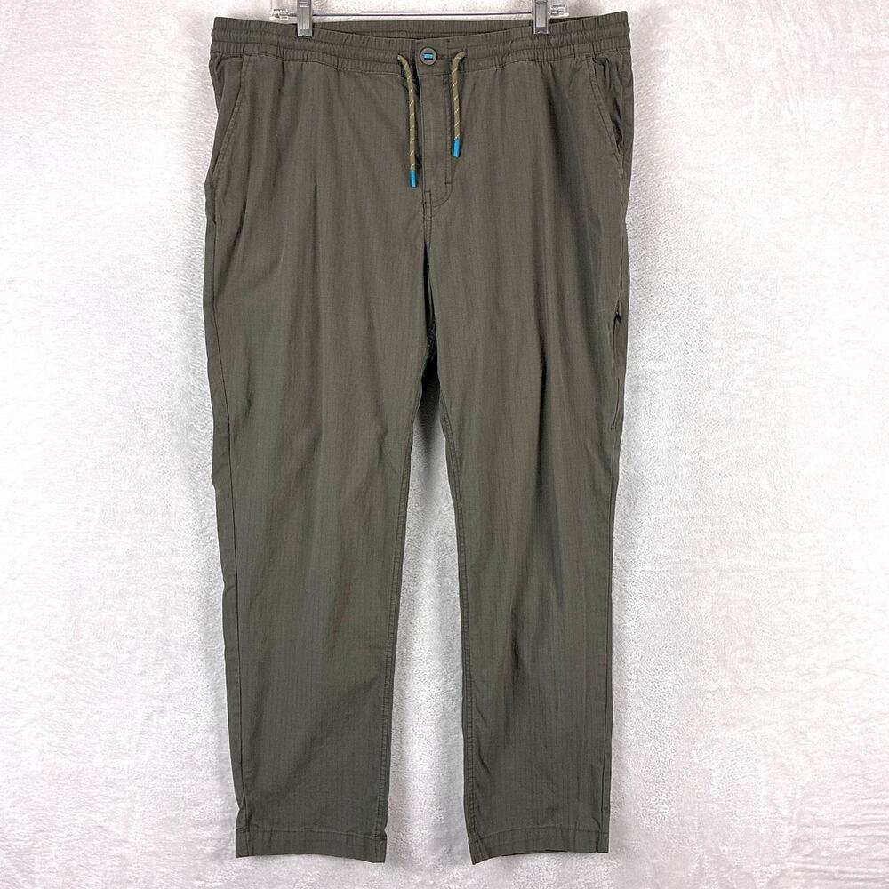 Cotopaxi Pants Men XL Brown Drab Salto Ripstop Drawstring Preppy Hiking Outdoors